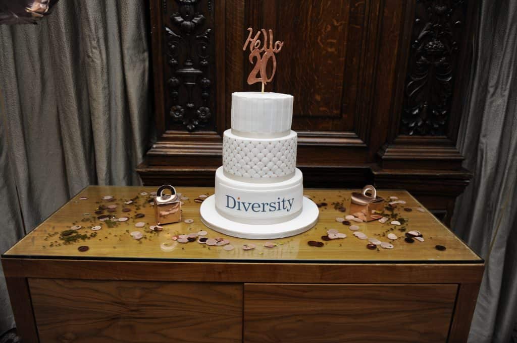 Diversity birthday cake